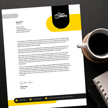 Letterhead Design - Pick from four templated options